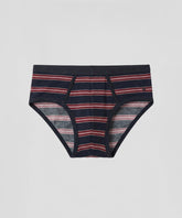 RON DORFF Y Front Briefs w. Stripes: Navy