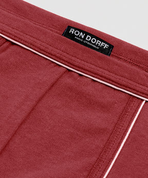 Boxer Briefs w. Piping: Red