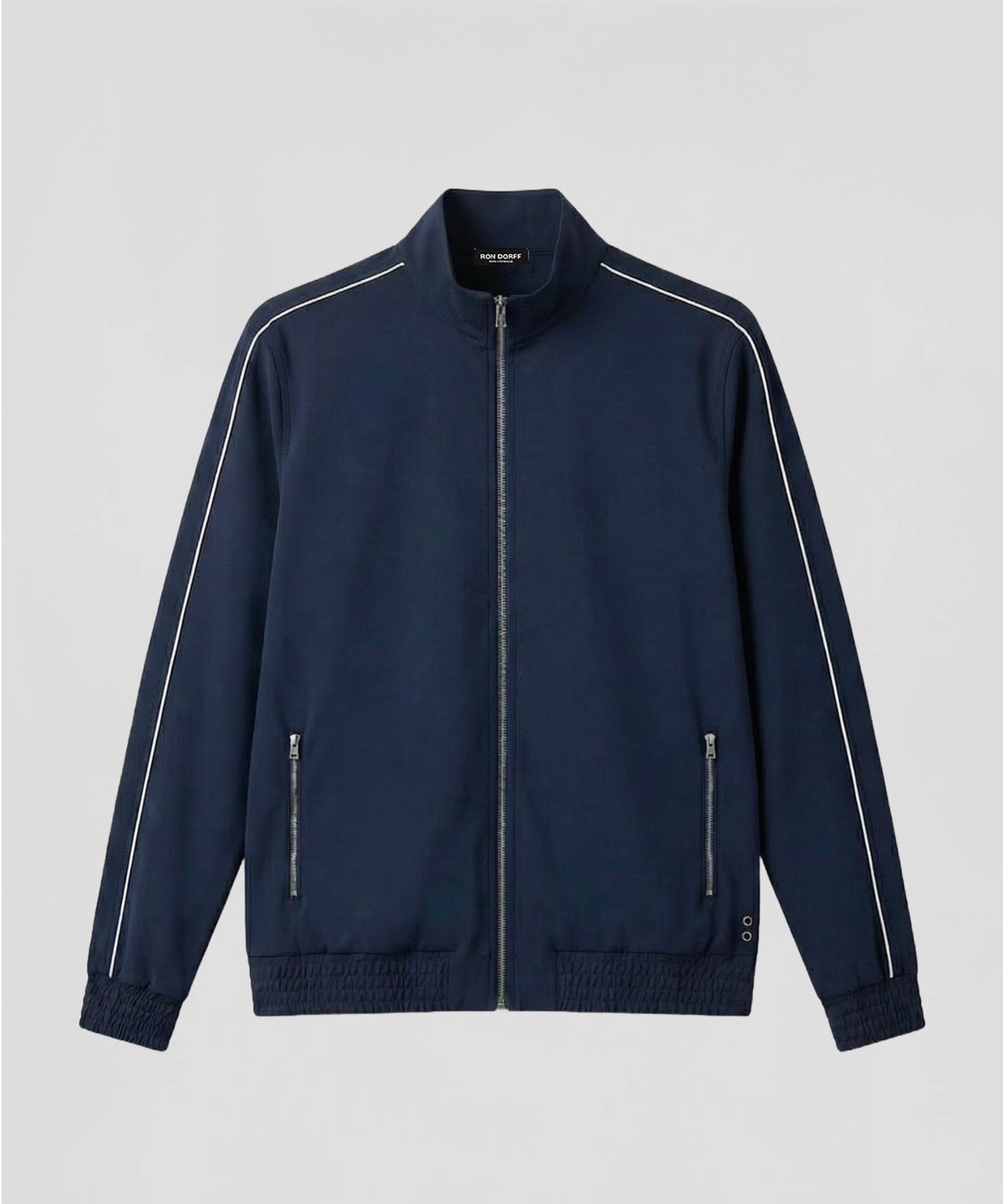 City Jacket w. Piping: Navy