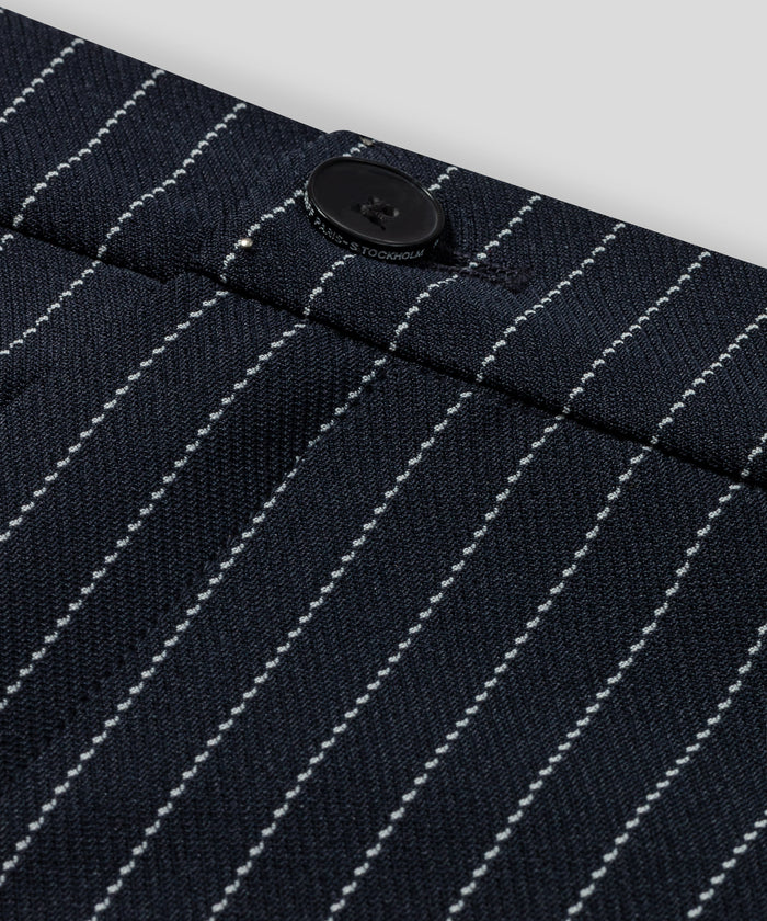 RD Tennis Pants w. Pin Stripes: Navy