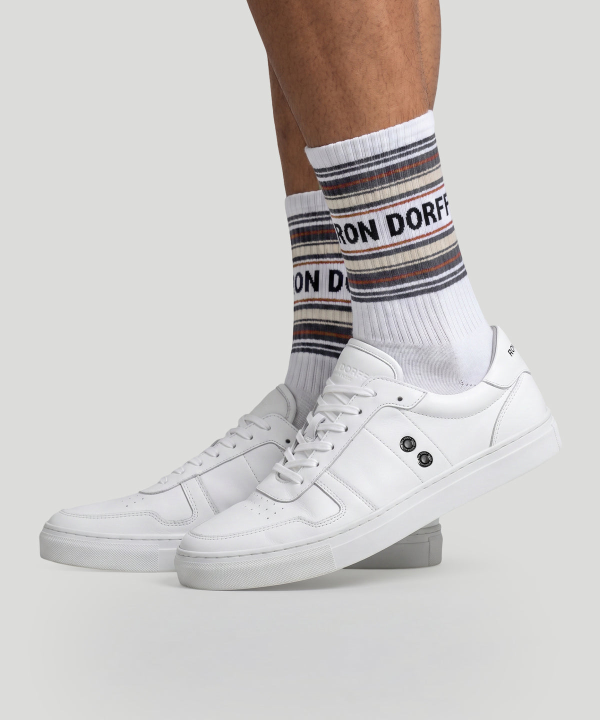 Sports Socks RD w. Stripes: White