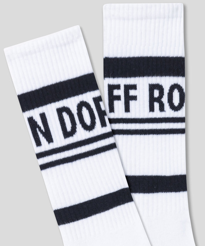 Sports Socks RD w. Stripes: White