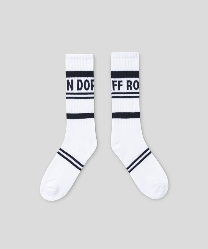 Sports Socks RD w. Stripes: White