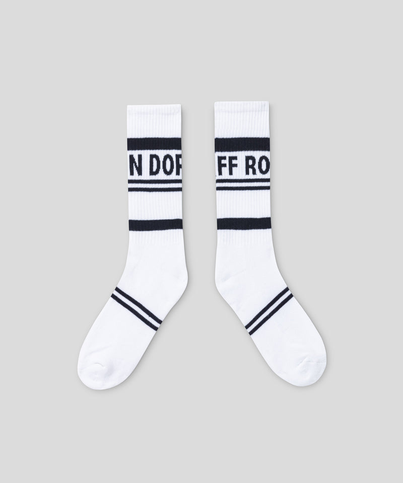 Sports Socks RD w. Stripes: White