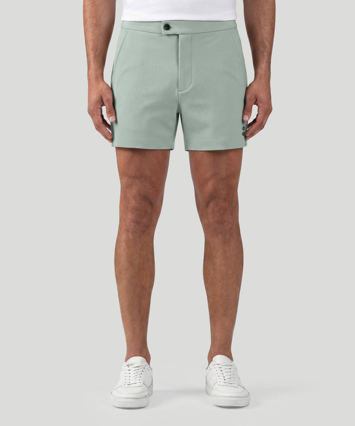 RD Tennis Shorts: Gray Mist