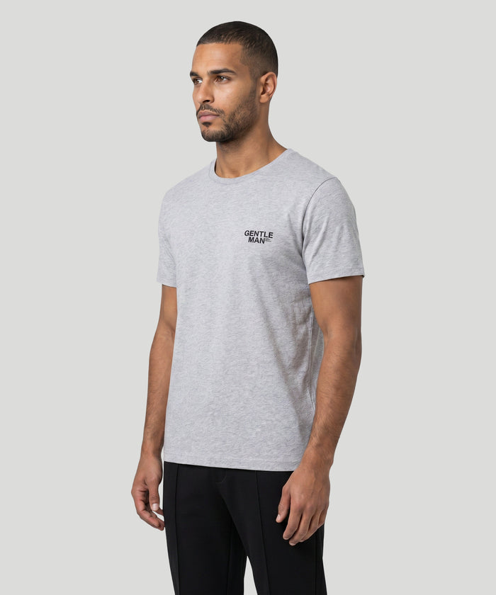 Organic Cotton T-Shirt "GENTLEMAN": Grey Melange