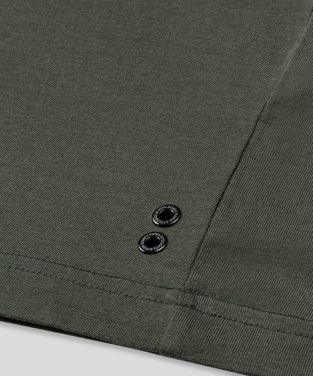 Organic Cotton T-Shirt w. Placed Stripes: Urban Khaki