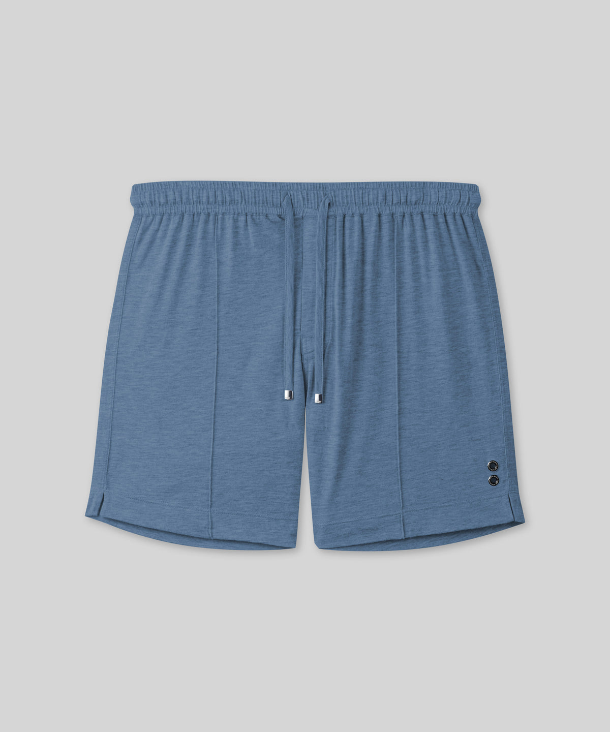 Cotton Home Shorts: Blue Melange