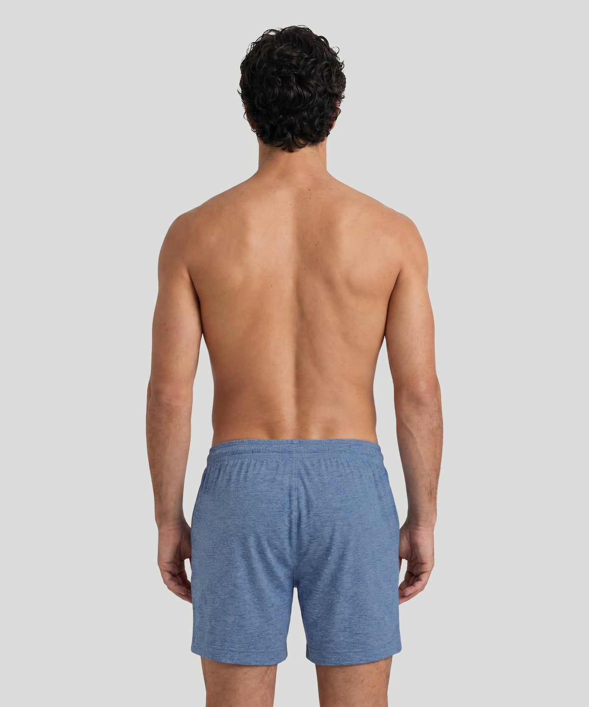 Cotton Home Shorts: Blue Melange