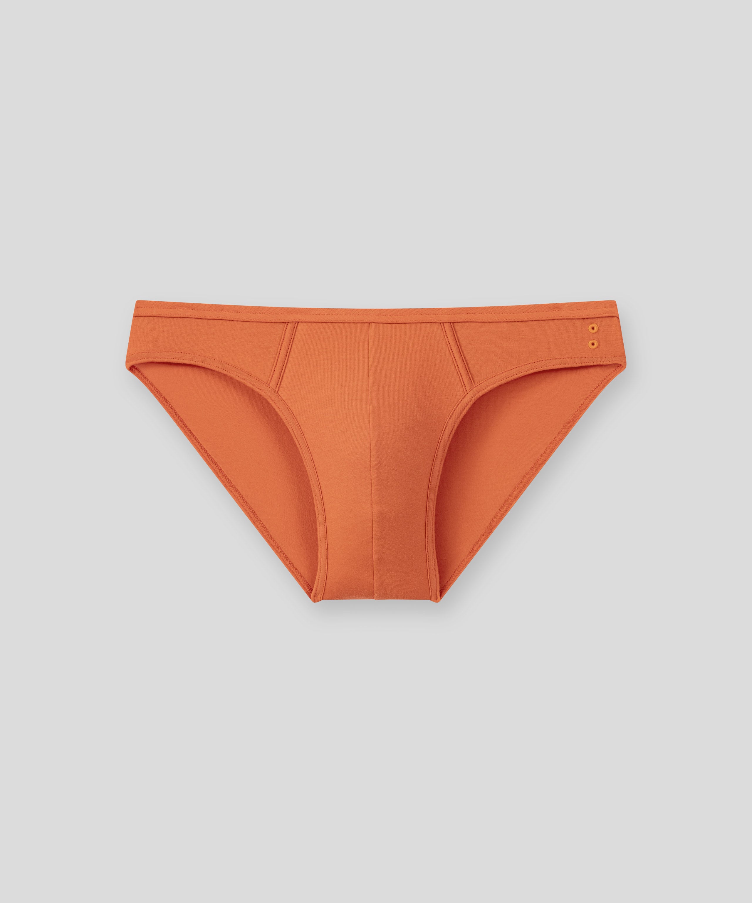 Slim Y-Front Briefs: Orange Dust