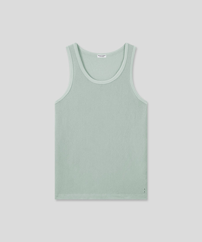 Mesh Tank Top: Gray Mist