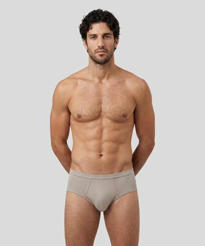 Y-Front Briefs: Sandy Beige