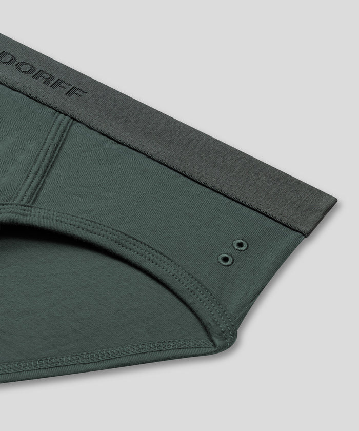 RON DORFF Y-Front Briefs: Balsam Green