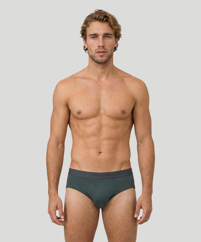 RON DORFF Y-Front Briefs: Balsam Green
