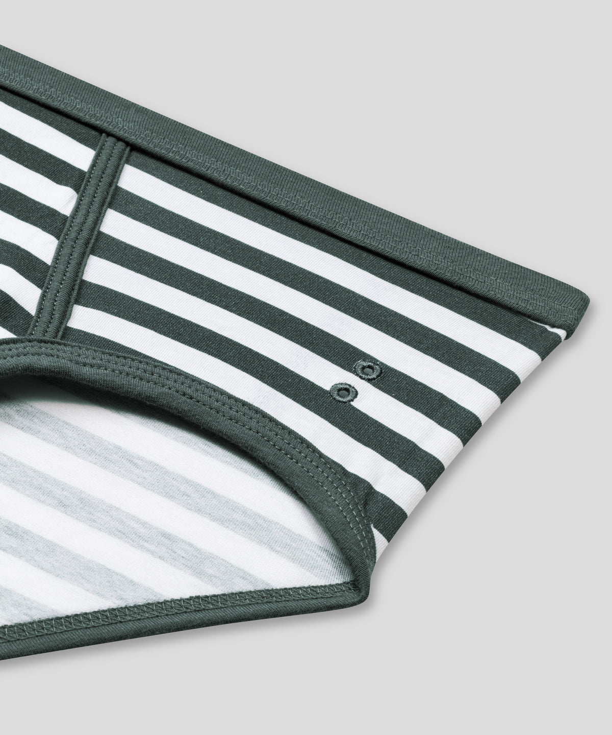 Y-Front Briefs: Balsam Green/White