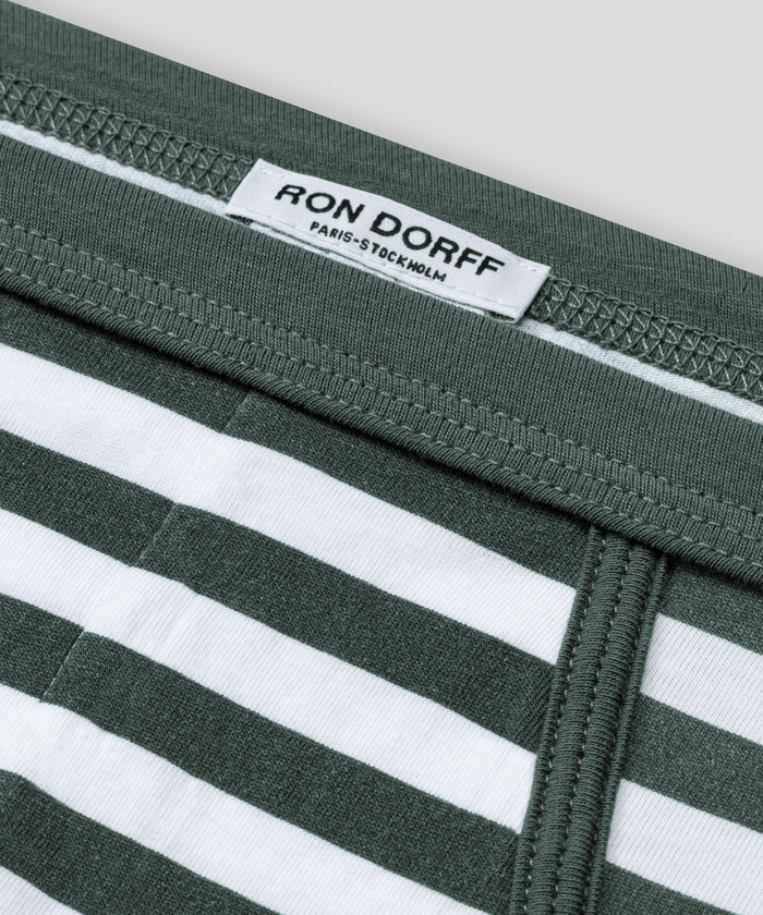 Y-Front Briefs: Balsam Green/White