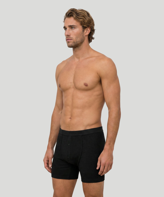 Army Ribbed Night Shorts: Black