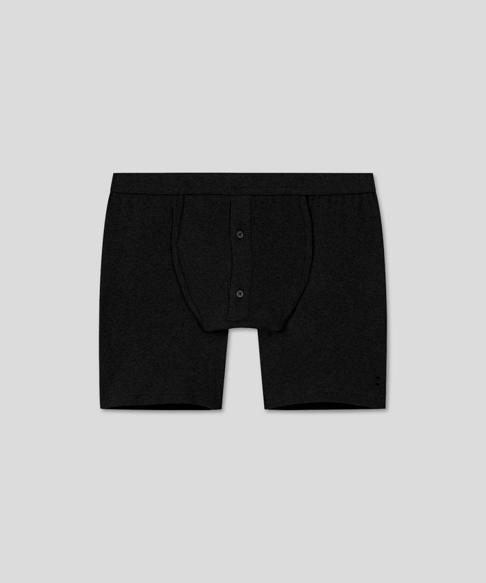 Army Ribbed Night Shorts: Black