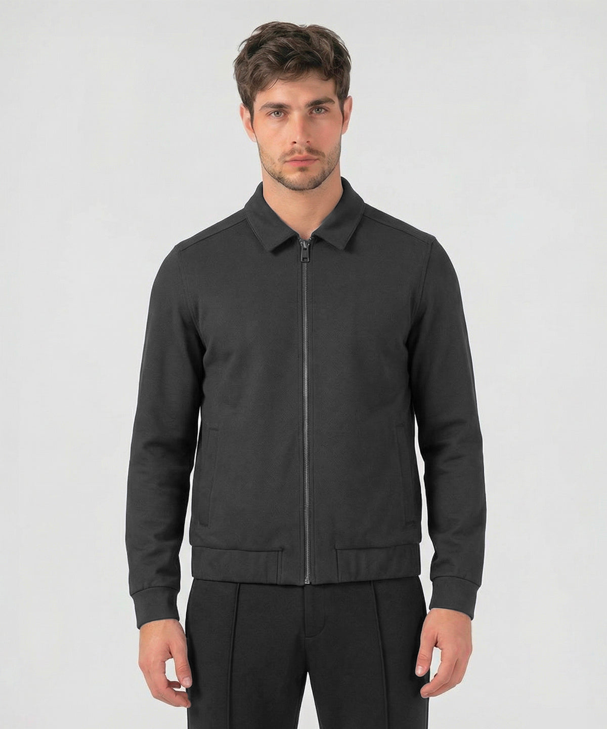 RD Tennis Jacket: Black