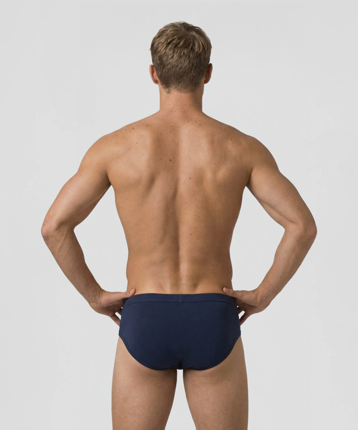 Y-Front Briefs: Navy