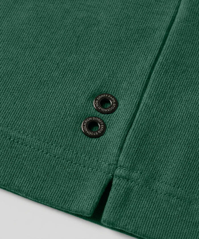 Organic Cotton Sleeveless Sweatshirt "DISCIPLINE": Court Green