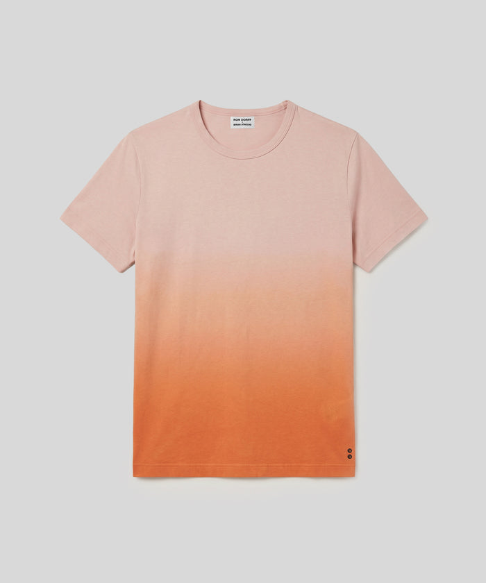 Crew Neck T-Shirt Eyelet Edition: Sunset Orange