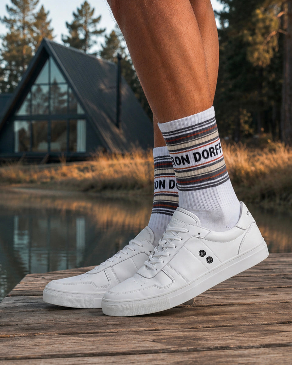 Viking Hi-tops: White | Ron Dorff