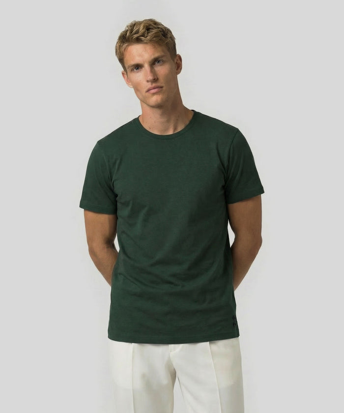 Crew Neck T-Shirt Eyelet Edition: Court Green
