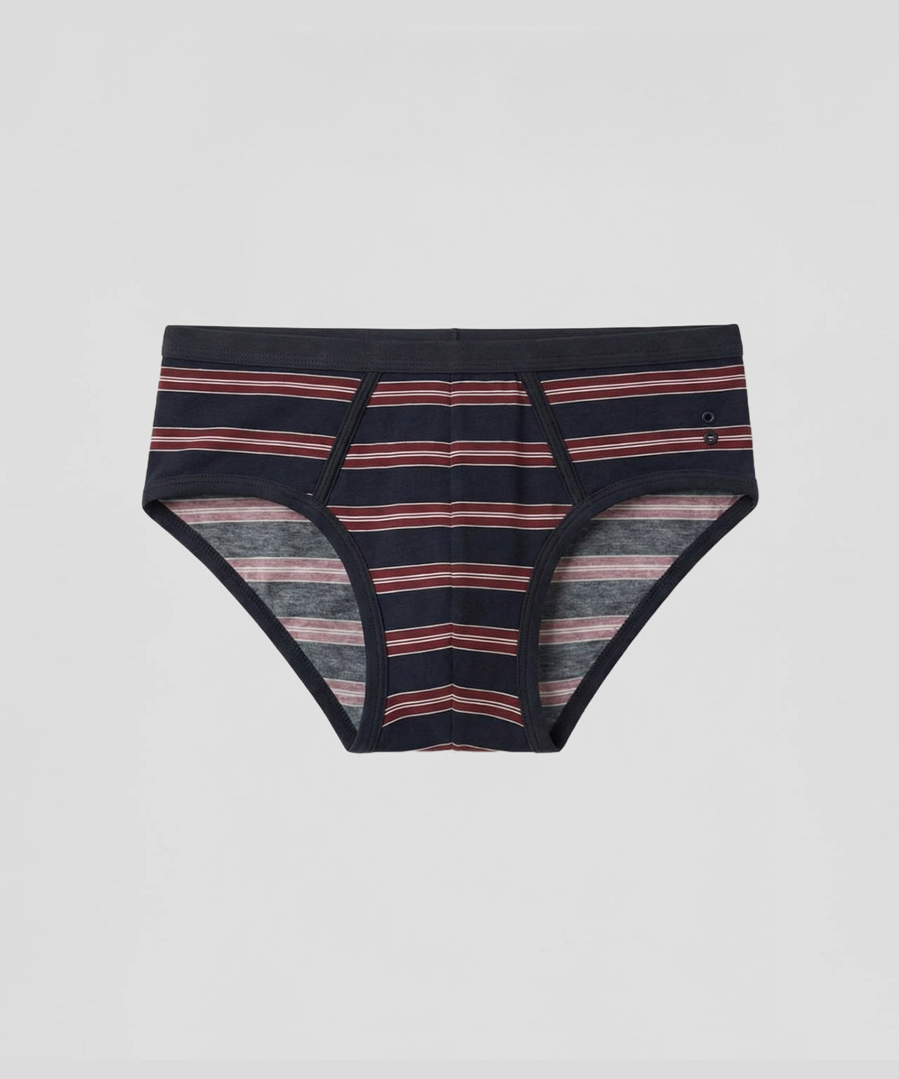 RON DORFF Y Front Briefs w. Stripes: Navy