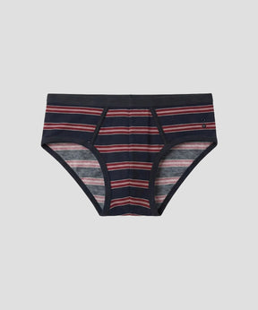 RON DORFF Y Front Briefs w. Stripes: Navy