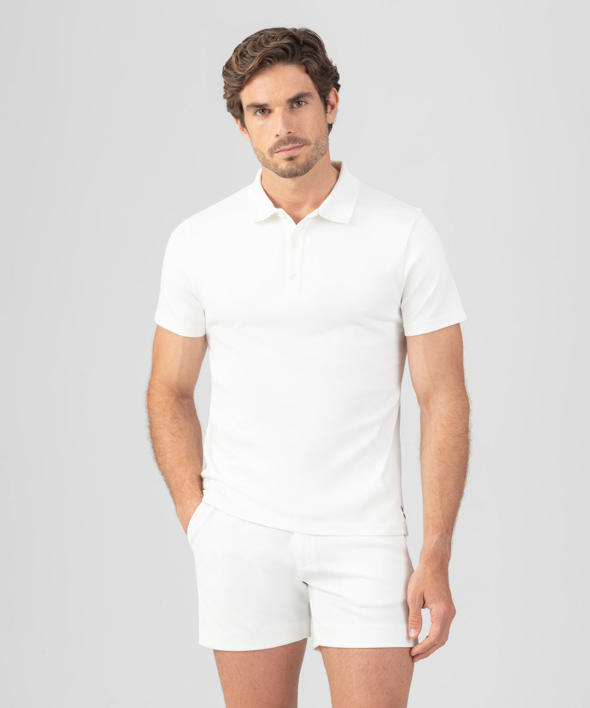 Heavy Cotton Polo: Off White