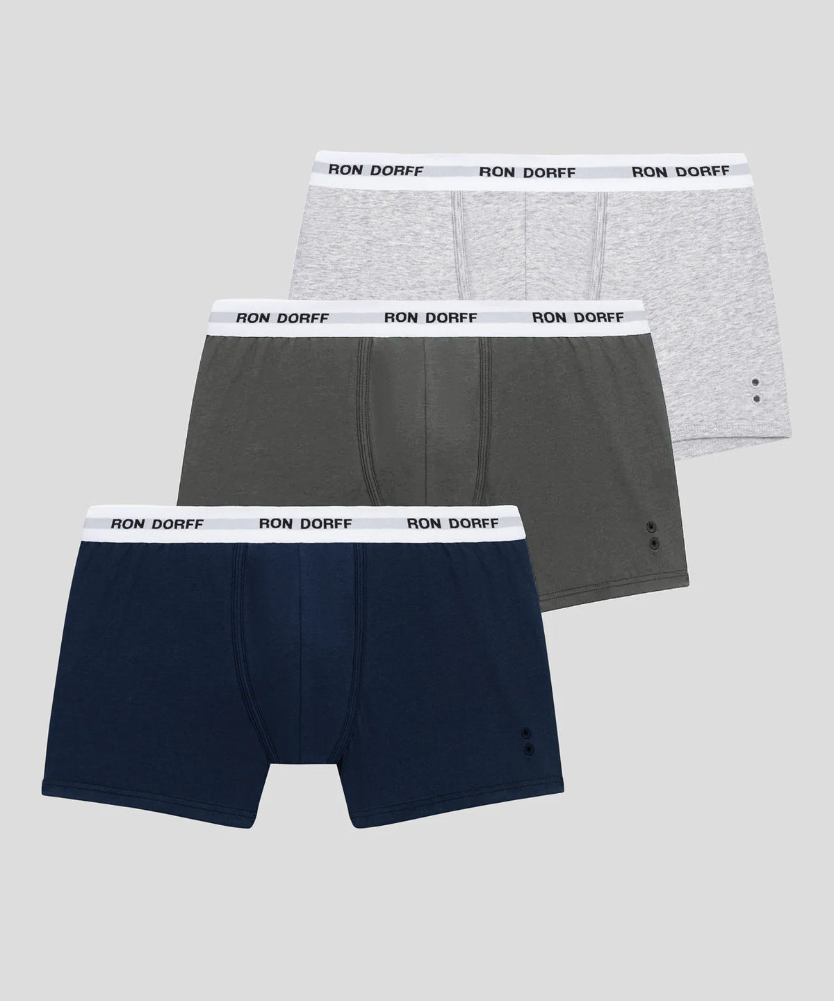 Ruobo underwear men's 69883D mid-waist boxer briefs solid color