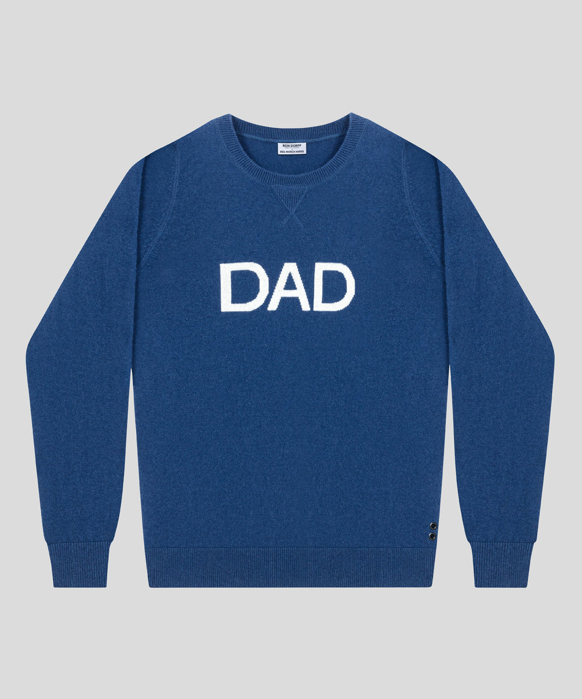 Cashmere Sweatshirt "DAD" : Blue Lake