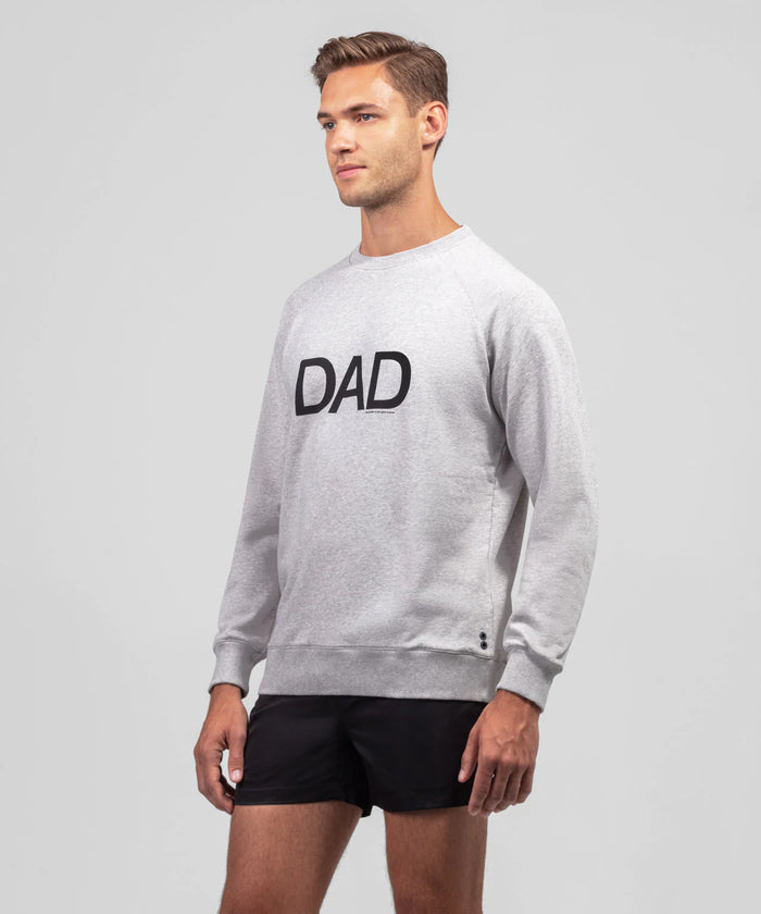 Organic Cotton Sweatshirt DAD: Heather Grey