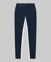 Jogging Trousers w Side Lines: Navy/Off White