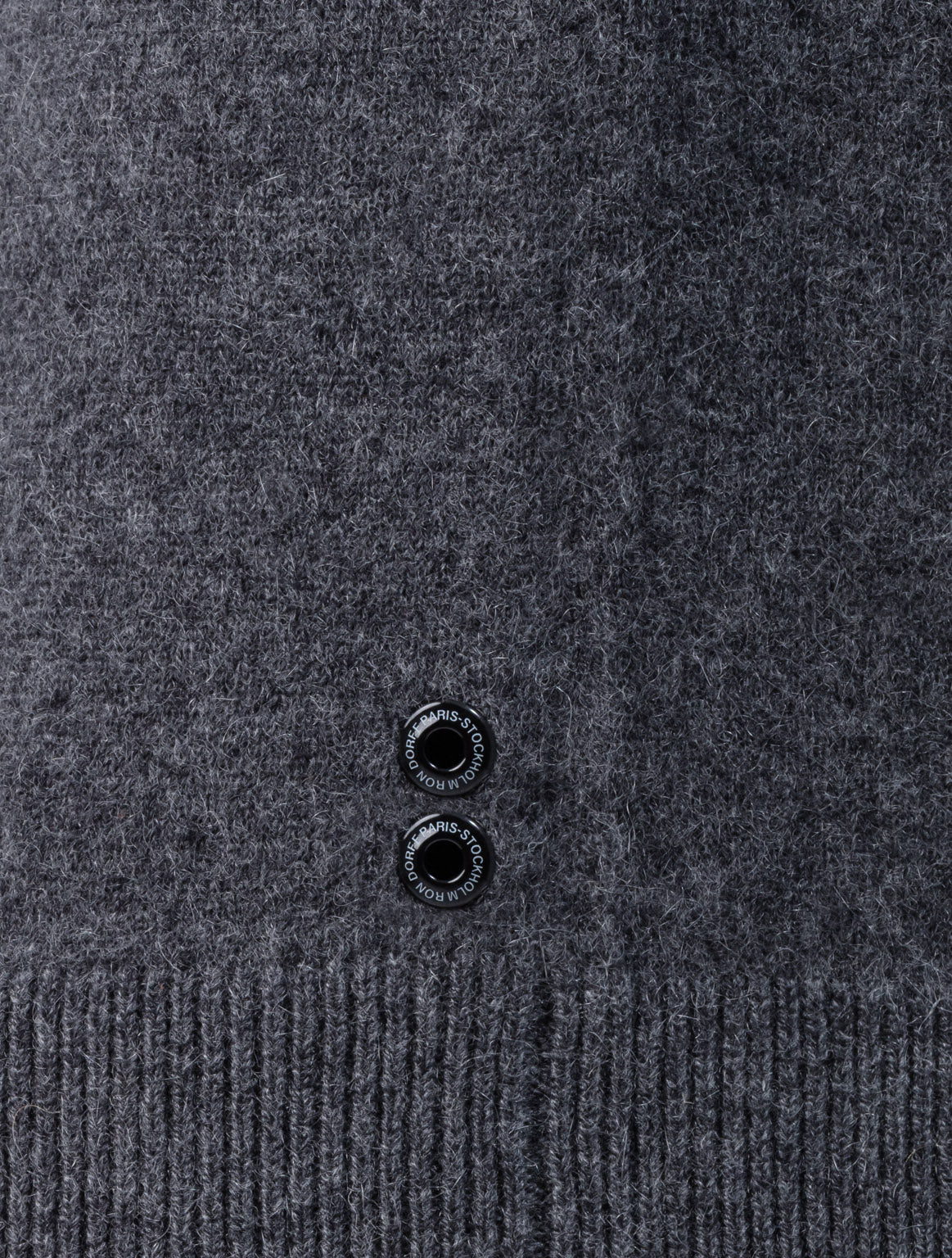 Cashmere Sweater Eyelet Edition: Dark Grey Melange
