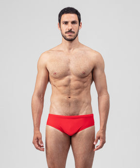 Swim Briefs: Red