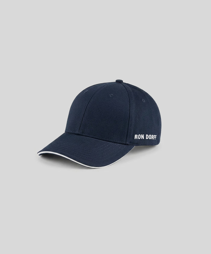 Coach Cap w. Piping: Navy