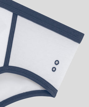 Sports Y-Front Briefs: White/Skyfall