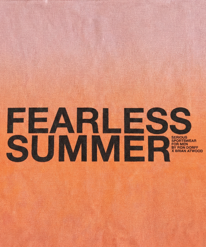 Tote Bag "FEARLESS": Sunset Orange