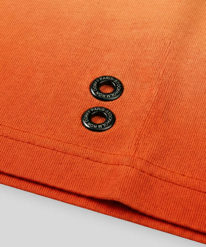 Light Organic Cotton Sleeveless Sweatshirt: Sunset Orange