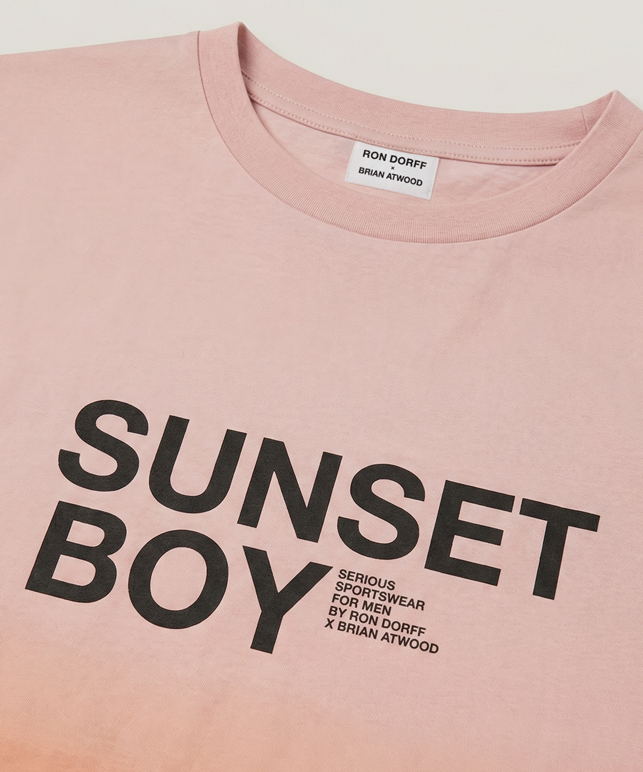 Organic Cotton Sleeveless T-Shirt "SUNSET BOY": Sunset Orange