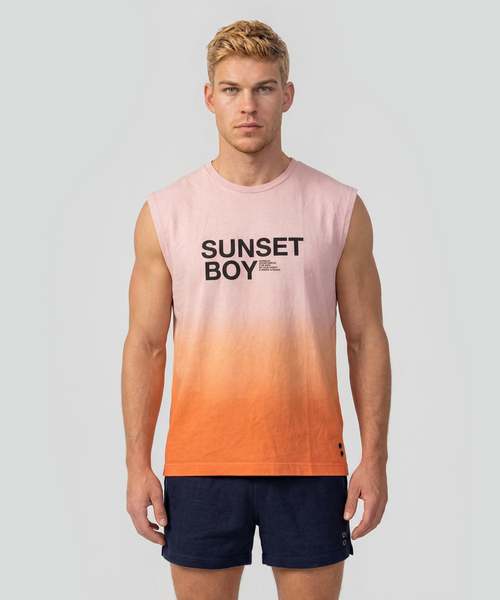 トップス SUNSET 25AW wool rib T-shirt Organic Cotton Sleeveless T-Shirt 