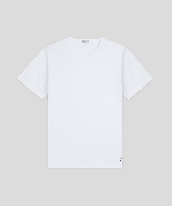 Crew Neck T-Shirt Eyelet Edition: White