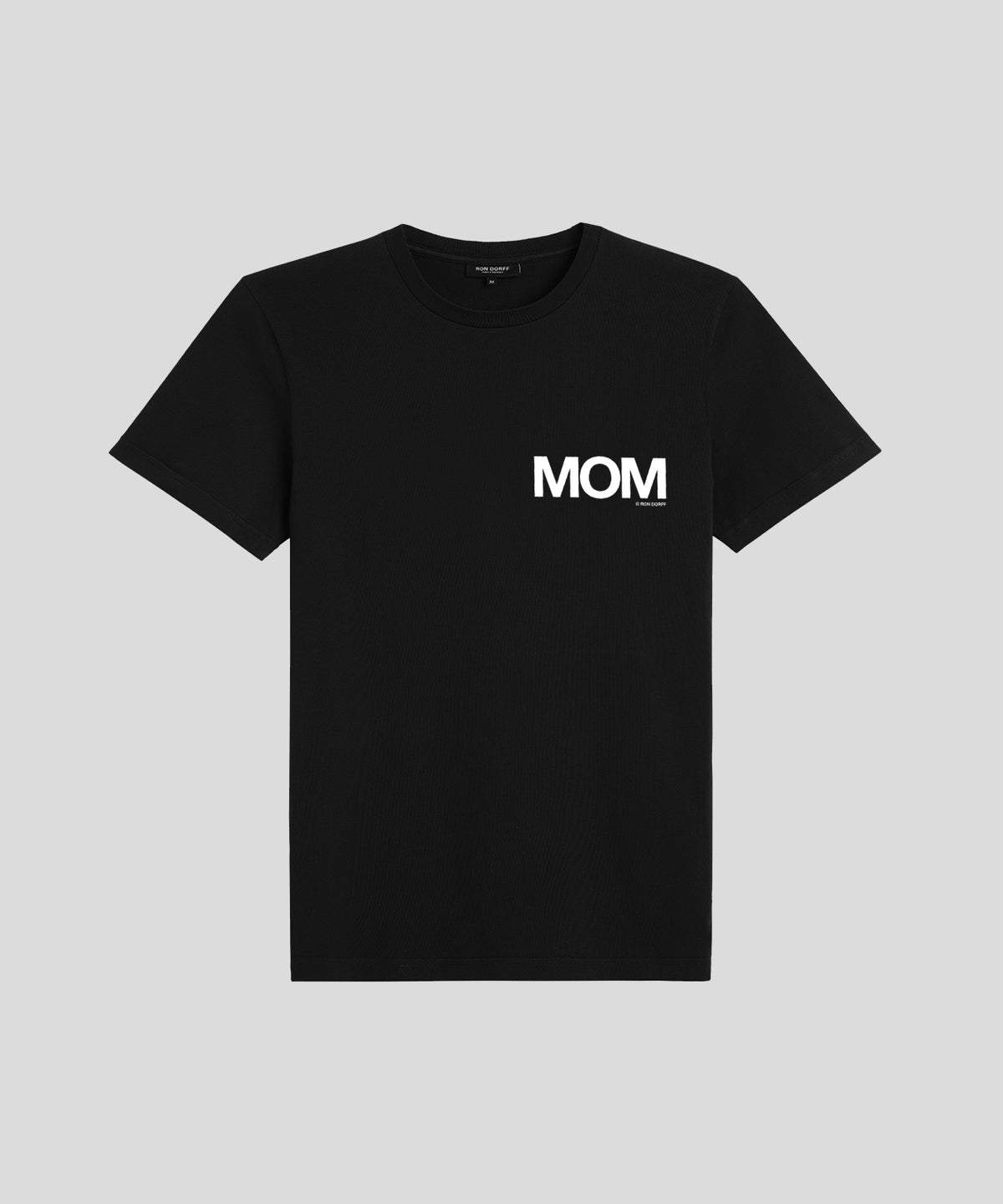 Organic Cotton T-Shirt "MOM": Black