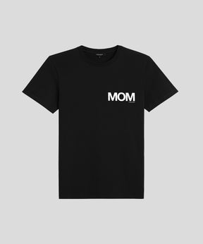 Organic Cotton T-Shirt "MOM": Black