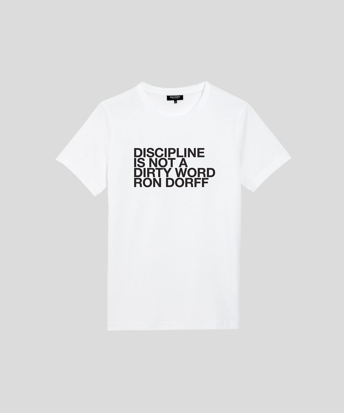Organic Cotton T-Shirt "DISCIPLINE": White