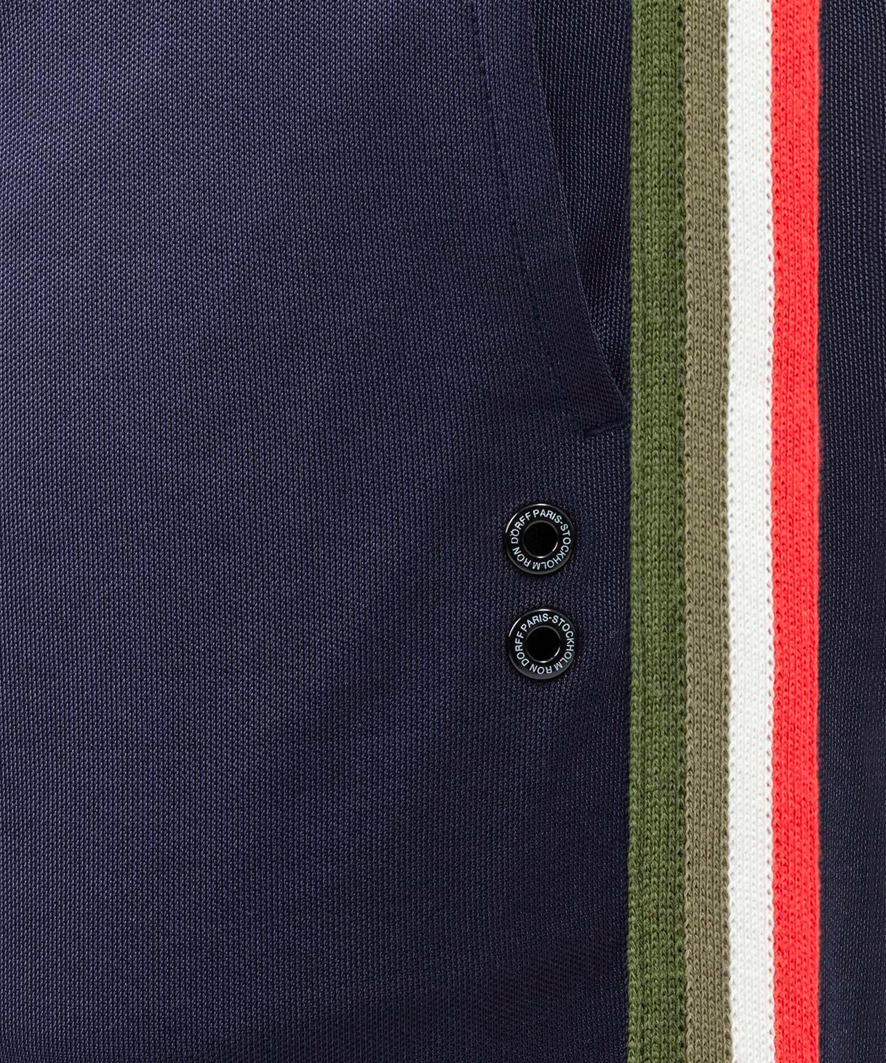 Track Pants w. Side Lines: Navy