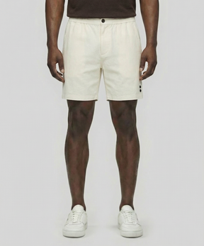 Cotton Linen Shorts: Off White