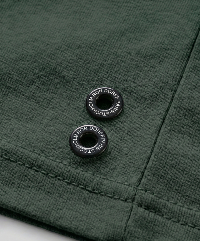 Crew Neck T-Shirt Eyelet Edition: Court Green